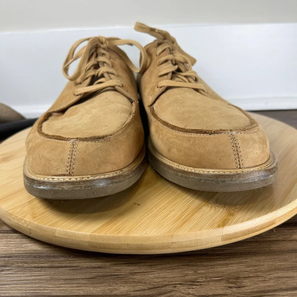 Granger Owings Taylor Oxford Mens 12M Tan Suede Moc Toe Brazil Timeless Classic